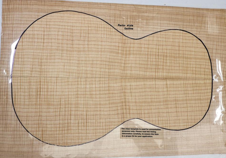 Maple Flame Guitar set, 0.12" thick (HIGH FIGURE) - Stock# 6-4182