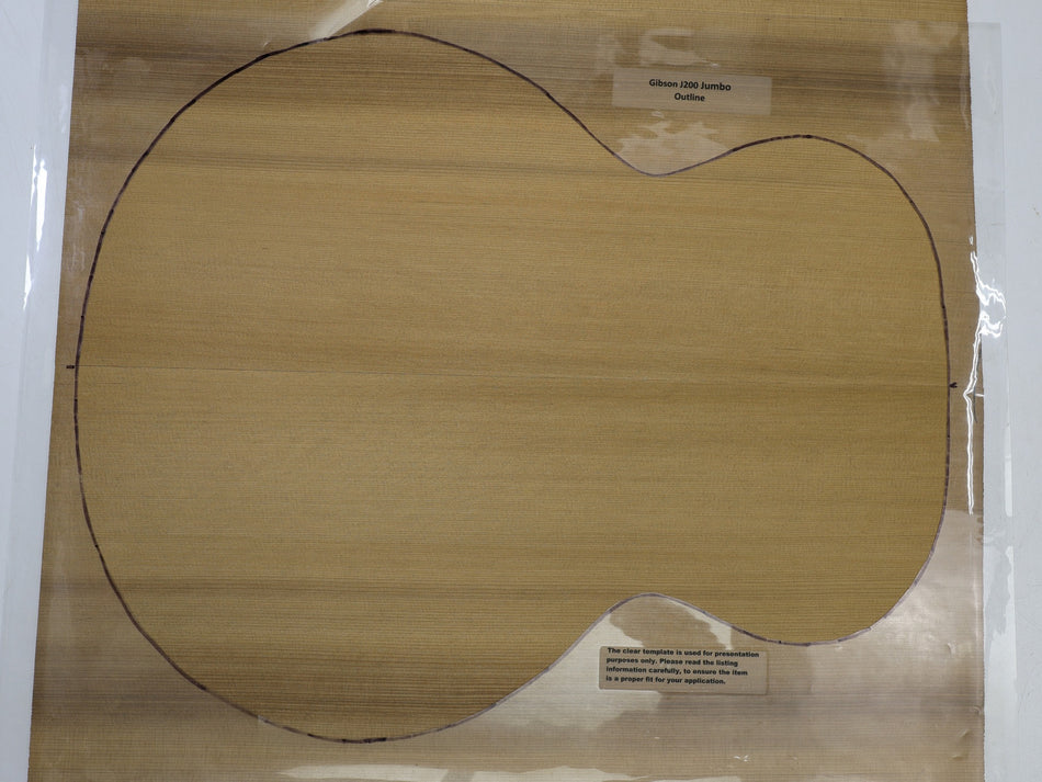 Torrefied Red Cedar Jumbo Guitar Set, 0.15" thick (+Factory) - Stock# 6-4207