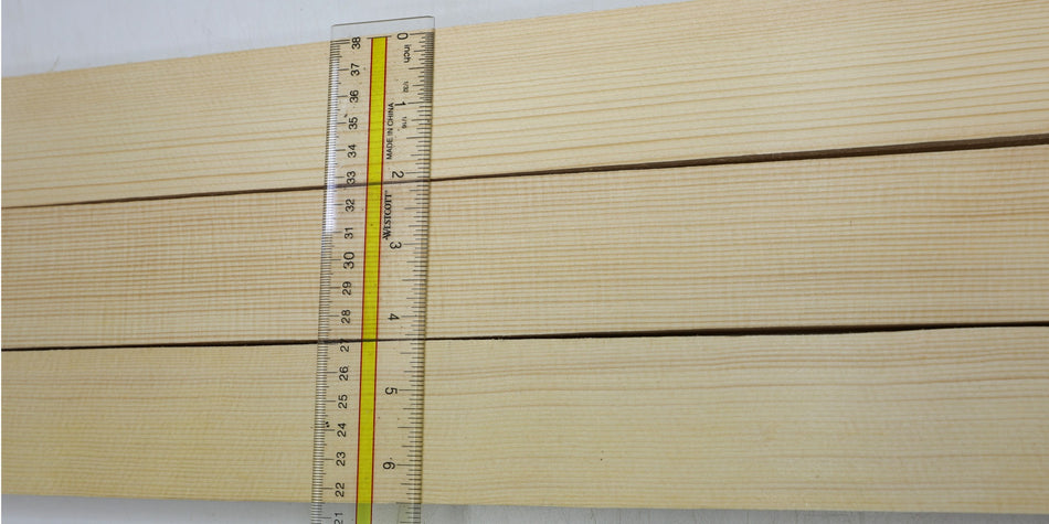 Engelmann Spruce Bracewood, 3 blocks 0.92" x 2" x 22.2" - Stock# 6-4209
