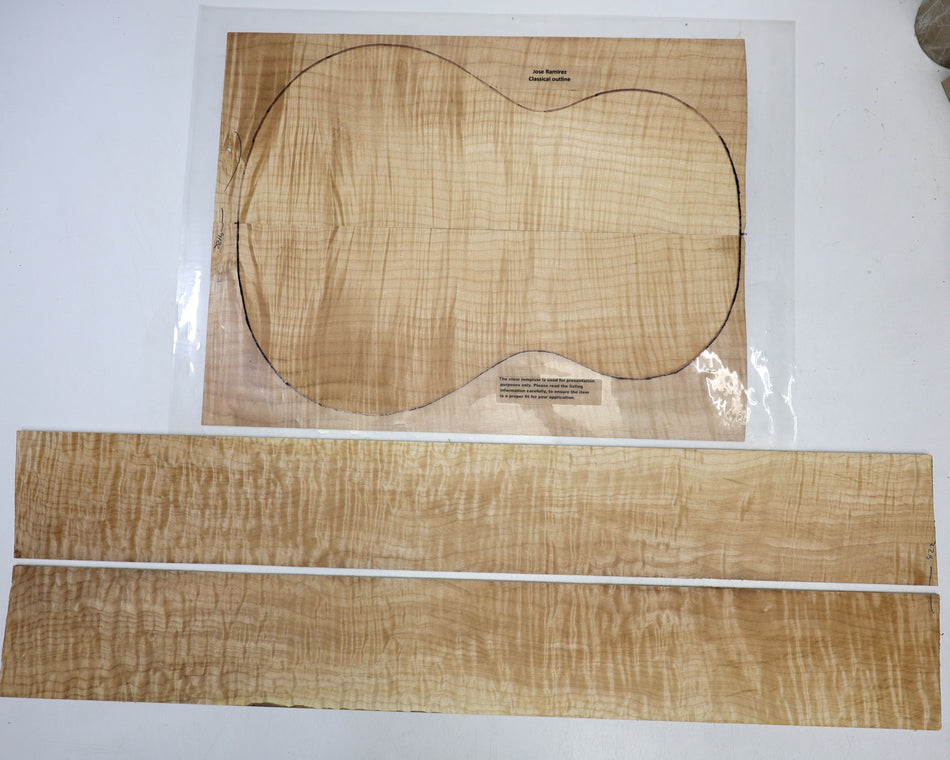 Back & Side set Maple Flame, Classical (HIGH FIGURE 4★) - Stock# 6-4212