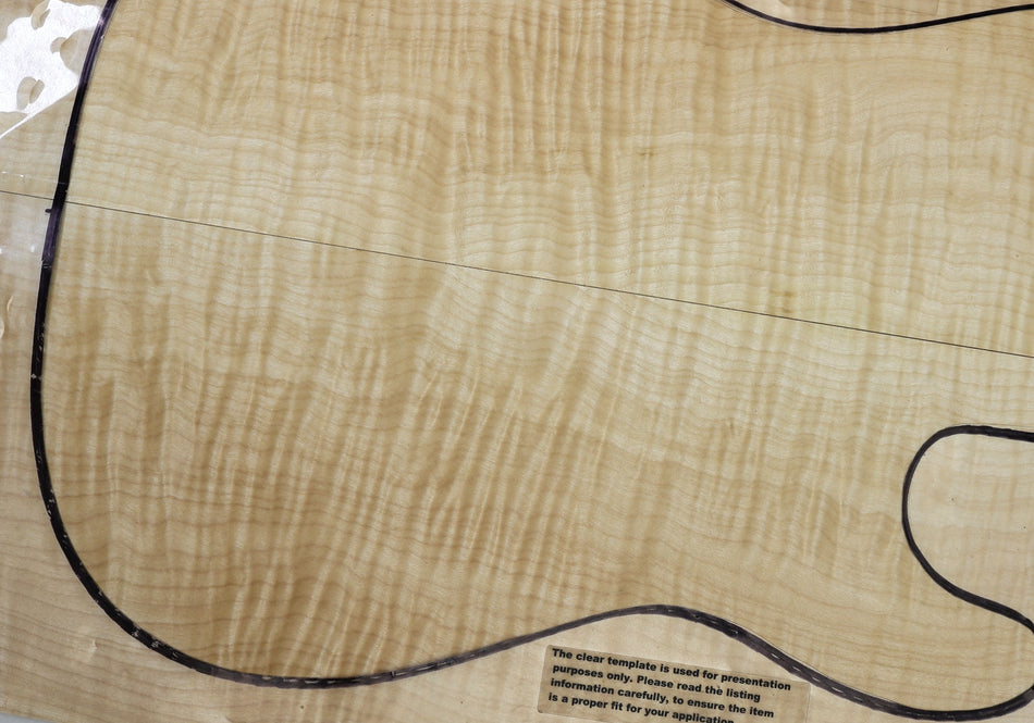 Maple Flame Guitar set, 0.18" thick (GREAT FIGURE +3★) - Stock# 6-4227