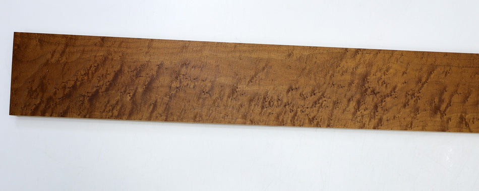 Torrefied Rock Maple Birdseye Neck Blank 0.92" x 4.3" x 36" (Great Figure) - Stock# 6-4230