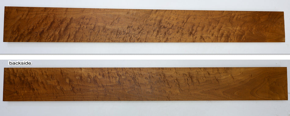 Torrefied Rock Maple Birdseye Neck Blank 0.92" x 4.3" x 36" (Great Figure) - Stock# 6-4230
