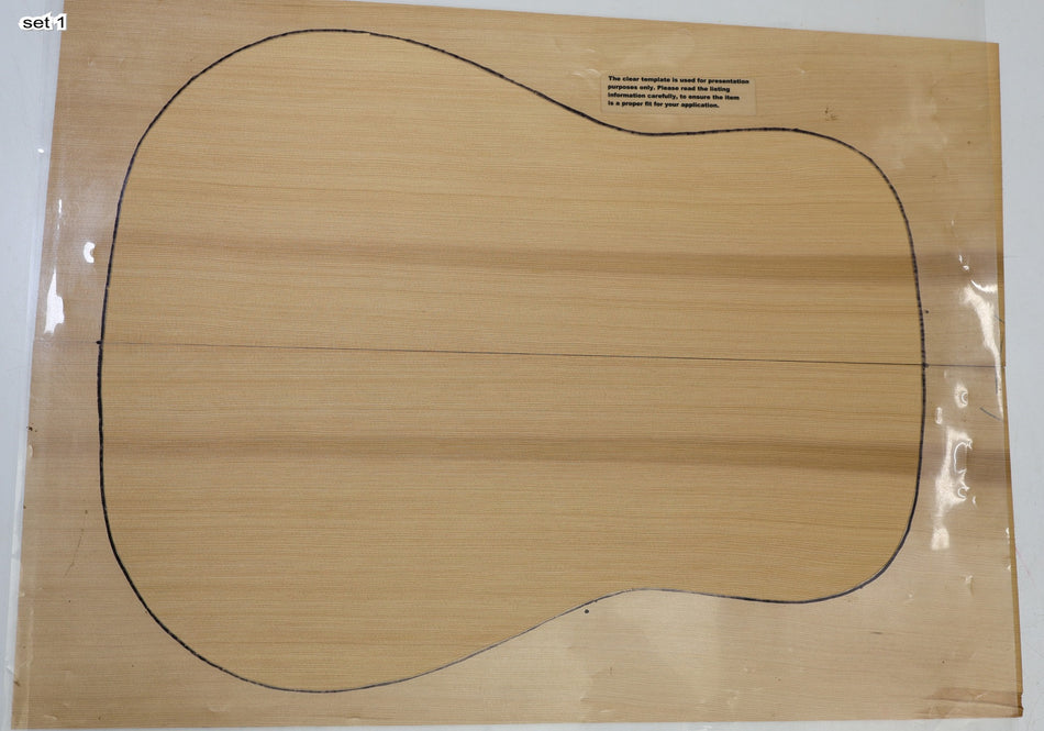 Red Cedar Dreadnought, 2 Guitar Sets 0.15" thick (Factory) - Stock# 6-4232