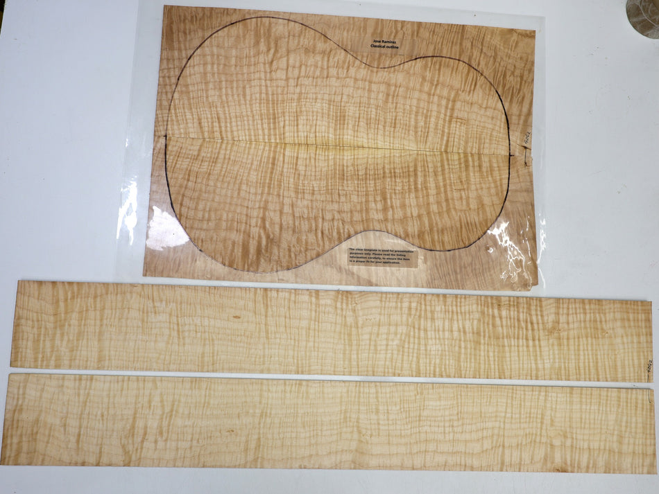 Back & Side set Maple Flame, Classical (+HIGH FIGURE) - Stock# 6-4242