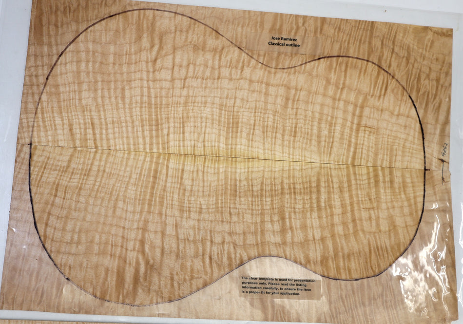 Back & Side set Maple Flame, Classical (+HIGH FIGURE) - Stock# 6-4242