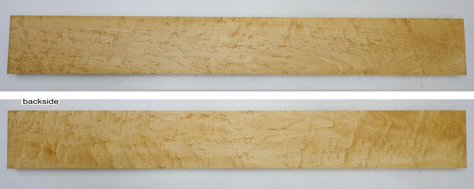 Rock Maple Birdseye Neck Blank 0.9" x 4.2" x 33" (Great Figure) - Stock# 6-4244