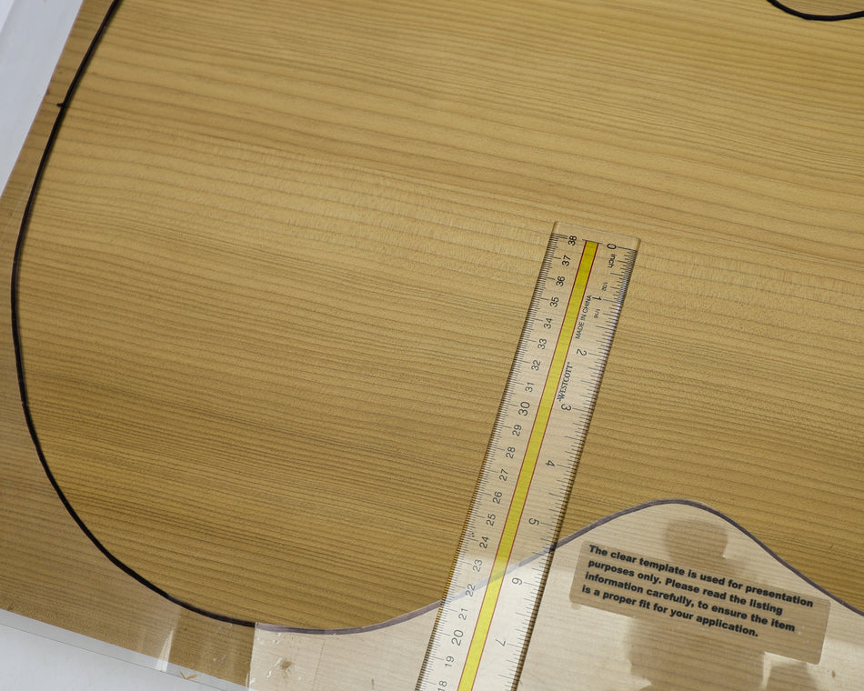 Torrefied Hemlock Archtop / Body blank, 1.65" thick - Stock# 6-4246
