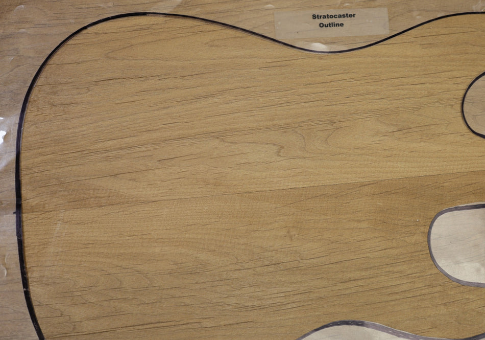 Torrefied Alder body blank, unglued 2pc, 1.78" thick (+HIGH GRADE +4★) - Stock# 6-4278