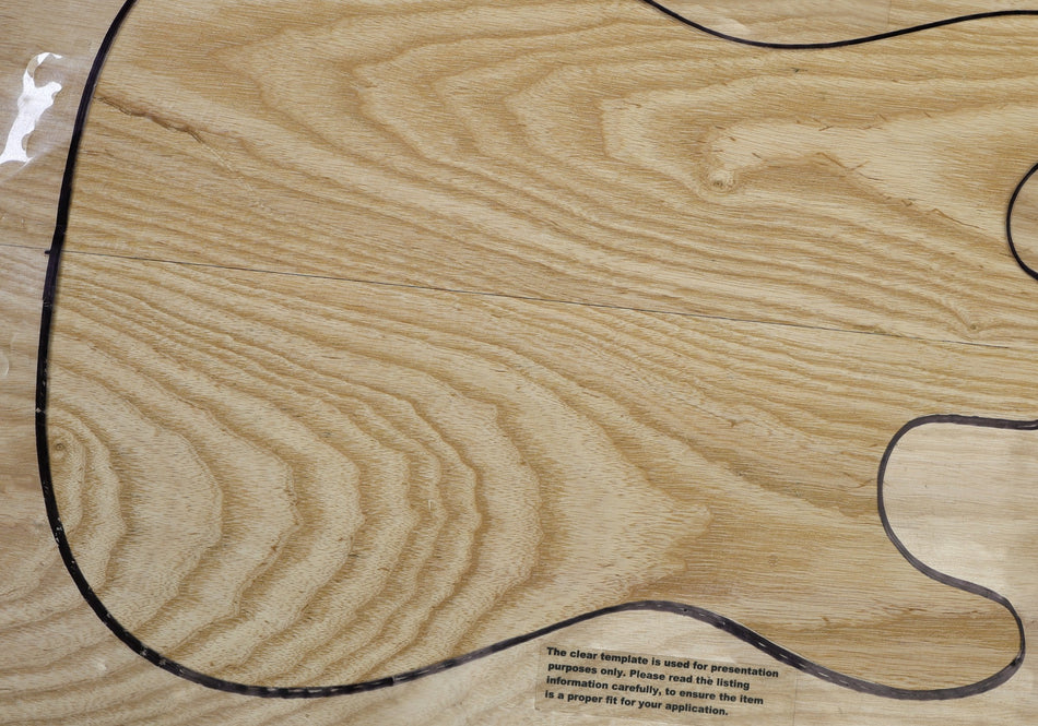 Swamp Ash body blank, unglued 2pc, 1.9" thick (+STANDARD) - Stock# 6-4279