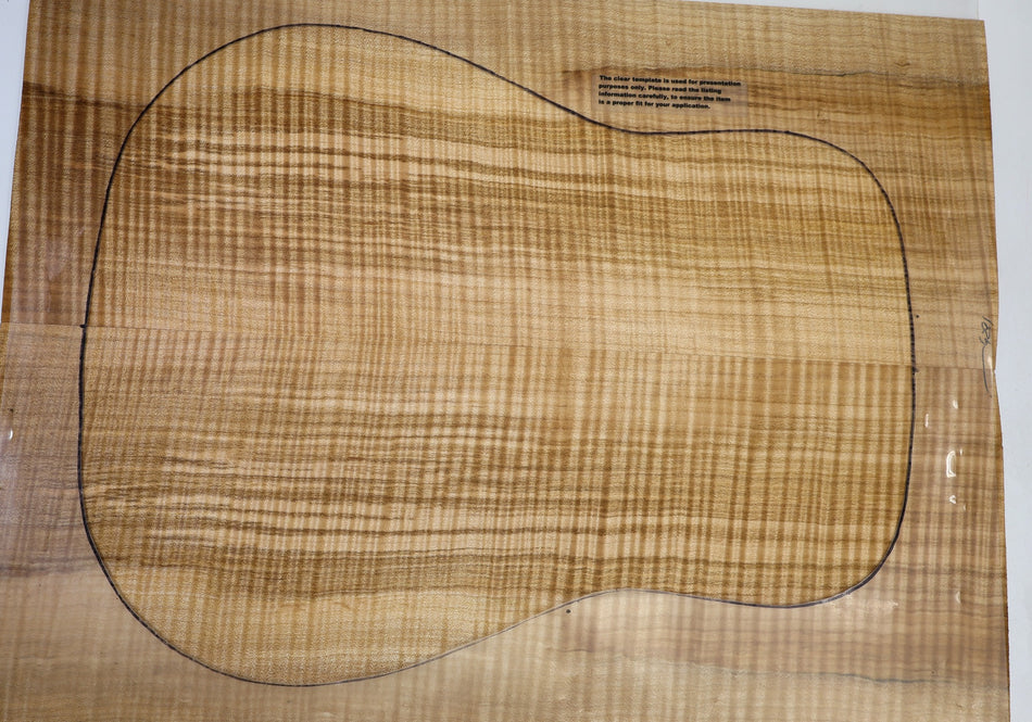 Back & Side set Maple Flame, Dreadnough (HIGH FIGURE) - Stock# 6-4291