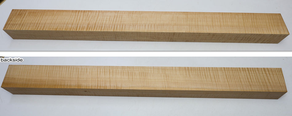 Maple Flame Neck Blank 2.1" x 3.2" x 34" (GREAT FIGURE) - Stock# 6-4292