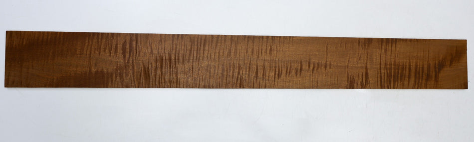 Torrefied Maple Flame Bass Fingerboard, 35.4" long, unslotted (Great Figure) - Stock# 6-4310