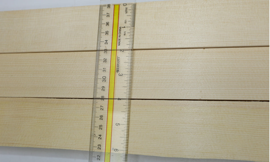 Engelmann Spruce Bracewood, 3 blocks 0.9" x 2" x 19.5" - Stock# 6-4317