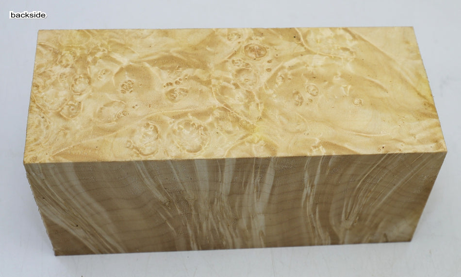 Maple Burl Spindle 3.75" x 8.6" long (PREMIUM FIGURE) - Stock# 6-4322