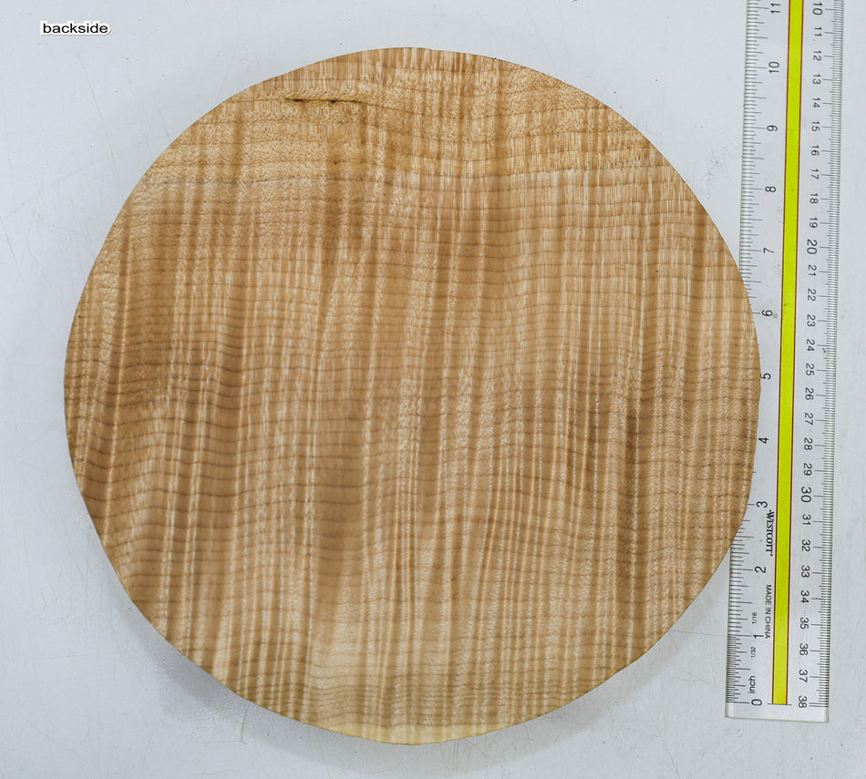 Maple Flame Round 9.5" diameter x 2" (HIGH FIGURE) - Stock# 6-4324