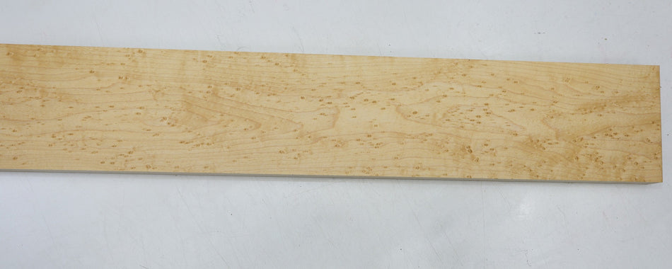Rock Maple Birdseye Neck Blank 0.94" x 4.2" x 35.5" (Great Figure) - Stock# 6-4333
