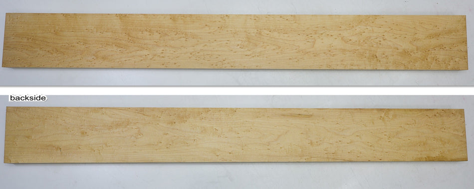Rock Maple Birdseye Neck Blank 0.94" x 4.2" x 35.5" (Great Figure) - Stock# 6-4333