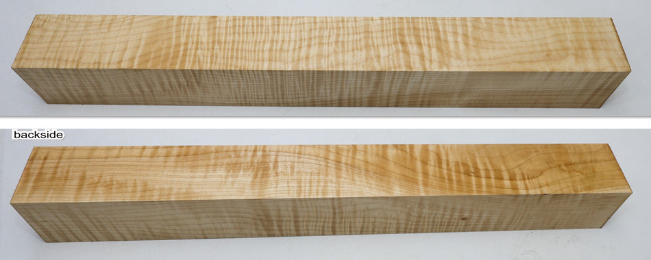 Maple Flame Square Spindle 2.55" x 2.55" x 22.5" (Great Figure, 2nd) - Stock# 6-4334
