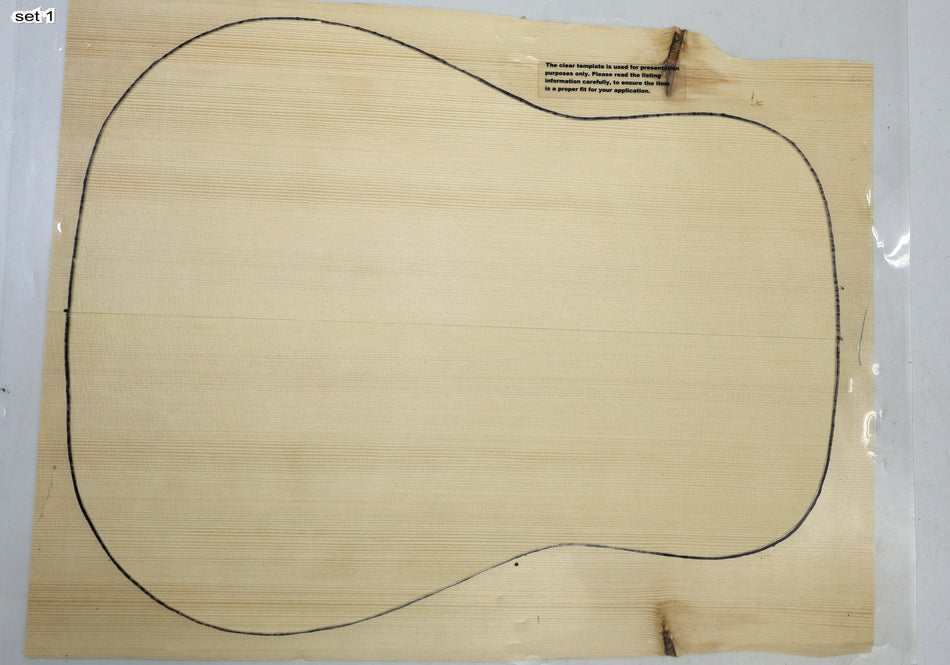 Engelmann Spruce Dreadought, 2 Guitar sets, 0.15" thick (Professional +2★) - Stock# 6-4342