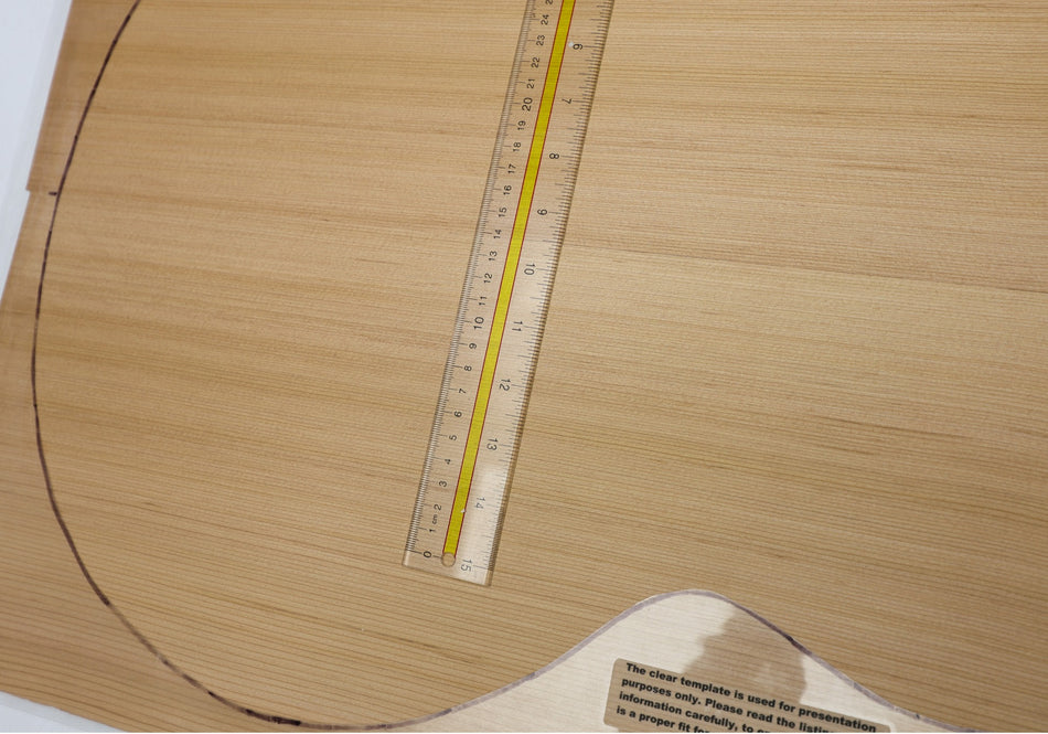 Red Cedar Jumbo Guitar Set, 0.135" thick (+Factory) - Stock# 6-4343