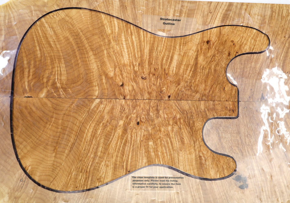 Maple Burl Guitar set, 0.26" thick (GREAT FIGURE) - Stock# 6-4375