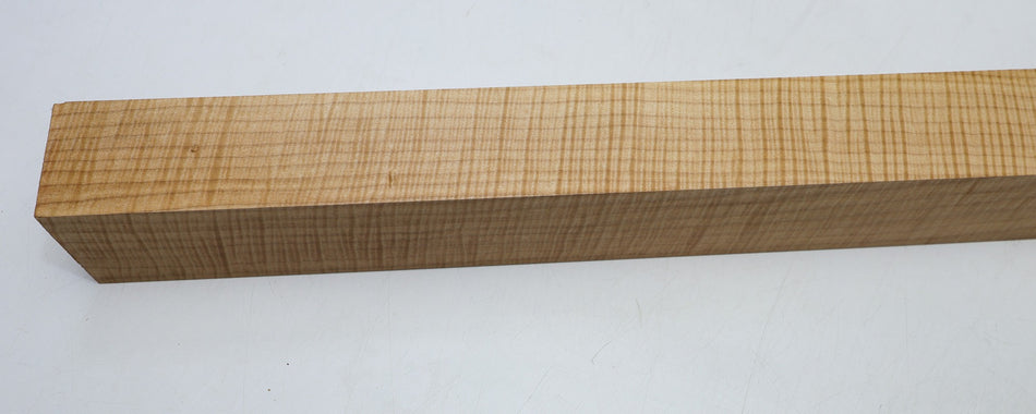 Maple Flame Spindle Square 2.28" x 22" long (HIGH FIGURE) - Stock# 6-4385