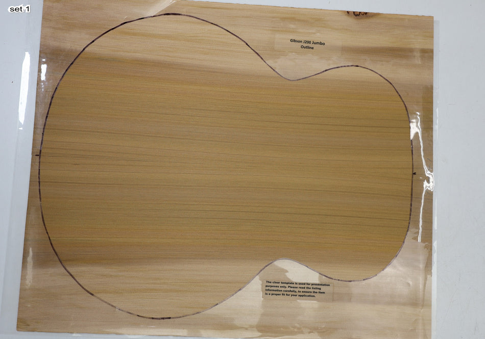 Red Cedar Jumbo, 2 Guitar Sets 0.14" thick (Factory) - Stock# 6-4388