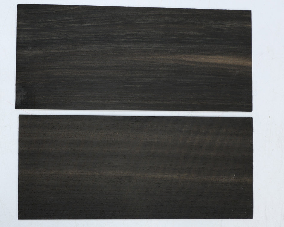 Ebony Headstock, 2 pieces 0.125" x 3.5" x 8" - Stock# 6-4426
