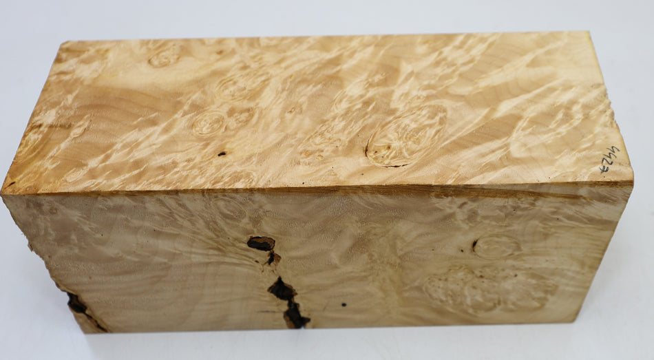 Maple Burl Spindle 4.75" x 11.75" long (GREAT FIGURE) - Stock# 6-4427