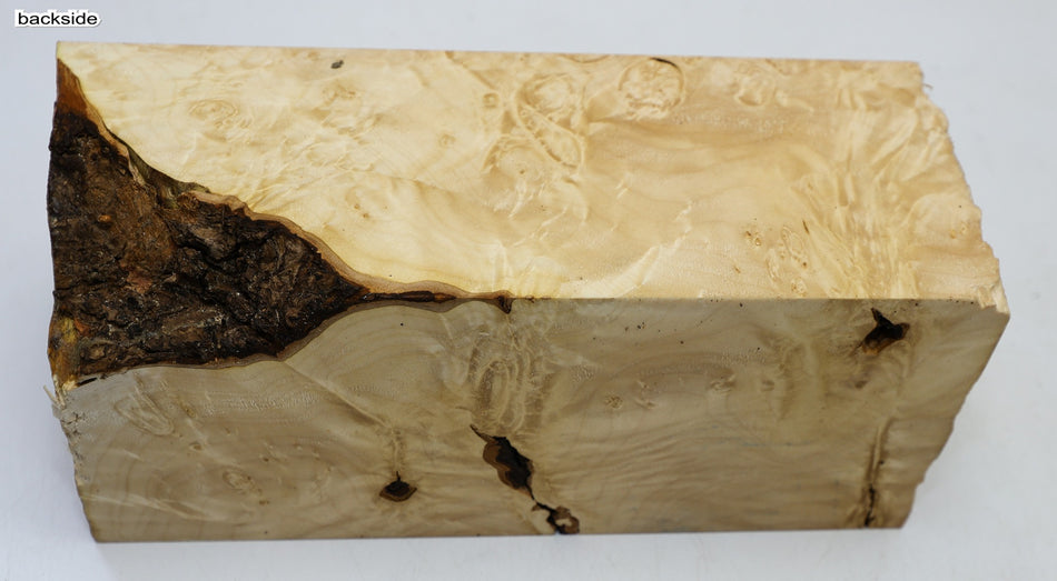 Maple Burl Spindle 4.75" x 11.75" long (GREAT FIGURE) - Stock# 6-4427