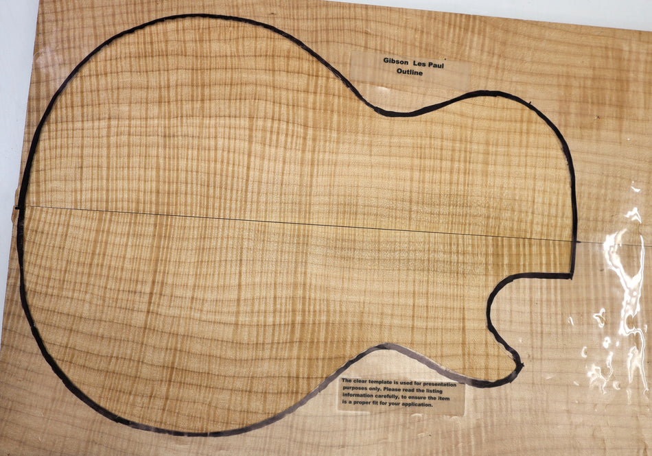 Maple Flame Guitar set, 0.82" thick (GREAT FIGURE +3★) - Stock# 6-4435