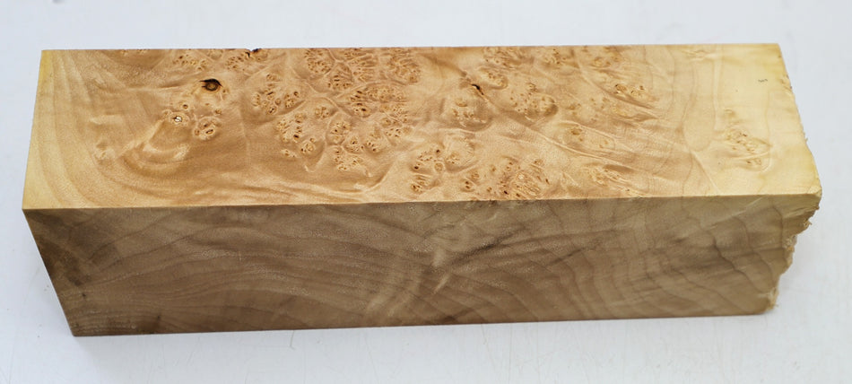 Maple Burl Spindle Square 2.8" x 10" long - Stock# 6-4440