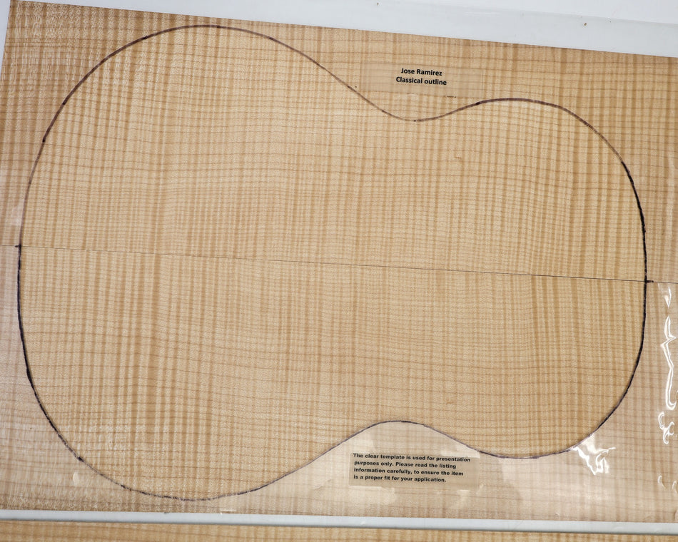 Maple Flame Classical back & side set (HIGH FIGURE) - Stock# 6-4450
