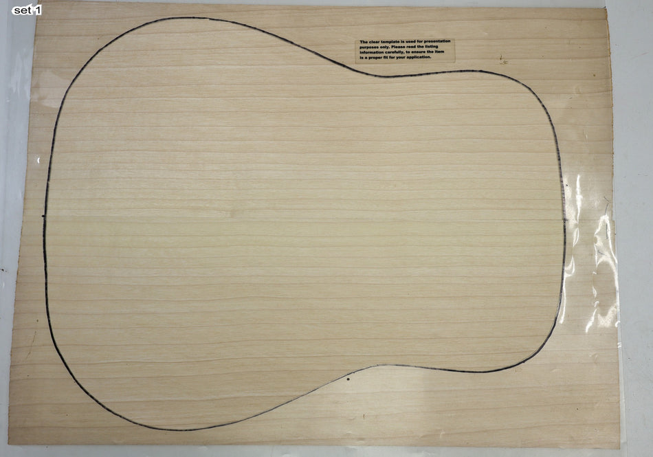 2 Matched Maple Guitar sets, 0.15" thick - Stock# 6-4451