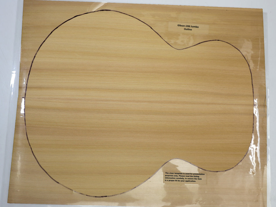Red Cedar Jumbo Guitar Set, 0.145" thick (Standard) - Stock# 6-4452
