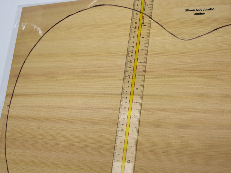 Red Cedar Jumbo Guitar Set, 0.145" thick (Standard) - Stock# 6-4452
