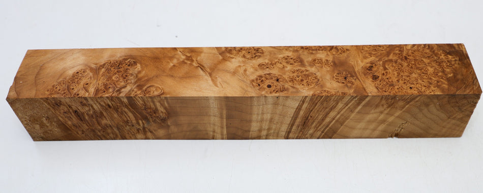 Maple Burl Spindle Square 2.5" x 16.3" long - Stock# 6-4465