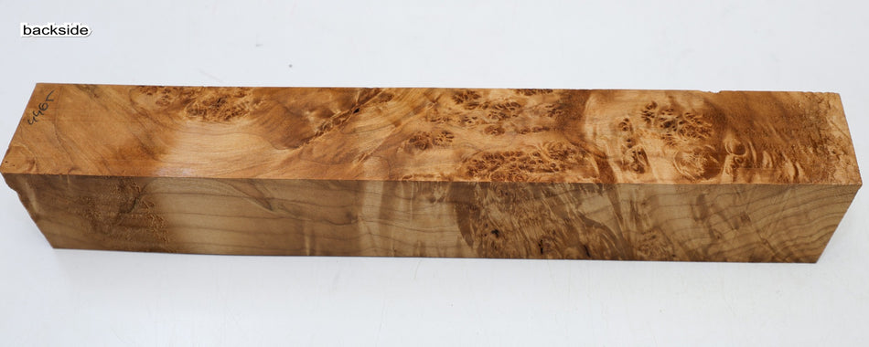 Maple Burl Spindle Square 2.5" x 16.3" long - Stock# 6-4465
