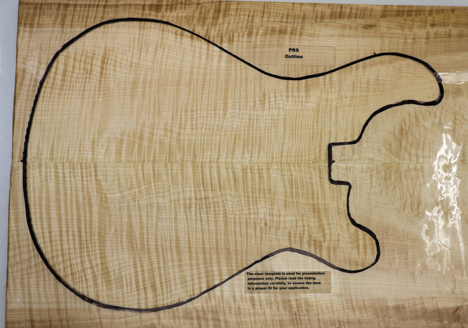 Maple Flame Guitar set, 1" thick (GREAT FIGURE +3★) - Stock# 6-4470