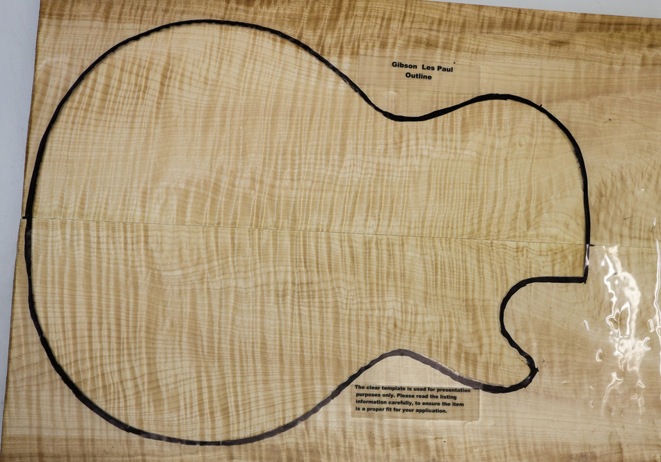 Maple Flame Guitar set, 1" thick (GREAT FIGURE +3★) - Stock# 6-4470