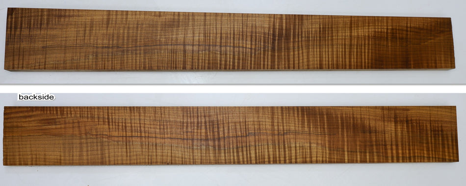 Torrefied Maple Flame Neck Blank 0.85" x 3.9" x 30.5" - Stock# 6-4486