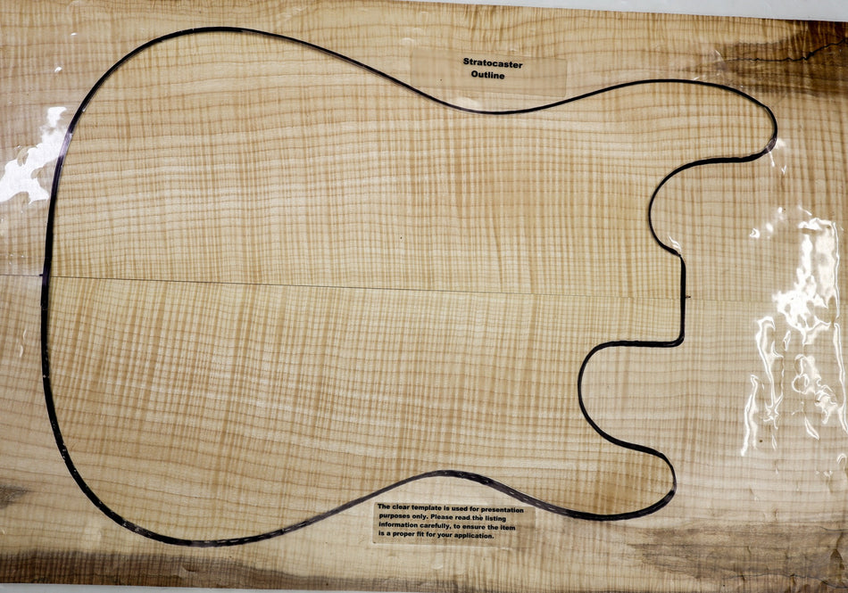 Maple Flame Guitar set, 0.24" thick (HIGH FIGURE) - Stock# 6-4489