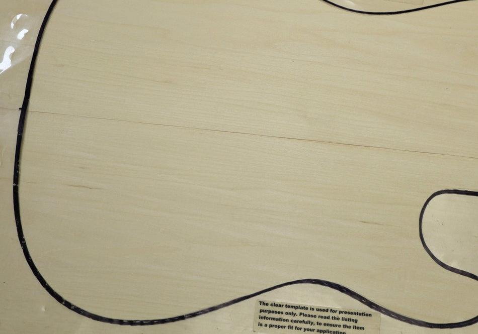 Basswood body blank, unglued 2pc, 1.8" thick (HIGH GRADE, Light) - Stock# 6-4491