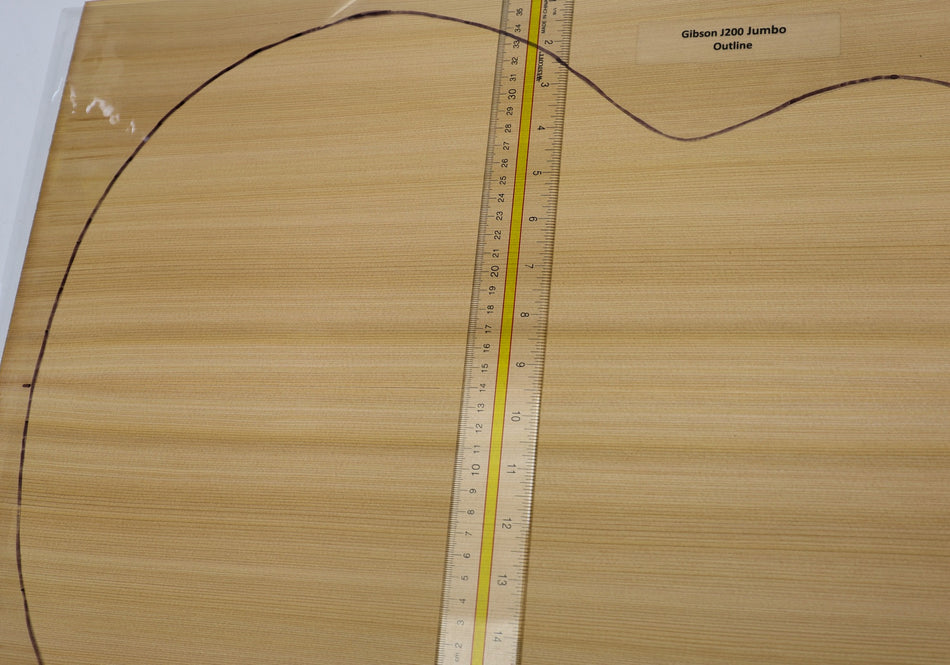 Red Cedar Jumbo Guitar Set, 0.14" thick (+Professional) - Stock# 6-4498
