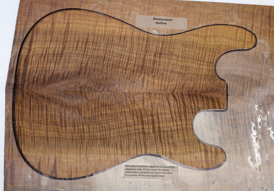 Torrefied Maple Flame Guitar set, 0.27" thick (HIGH FIGURE 4★) - Stock# 6-4506