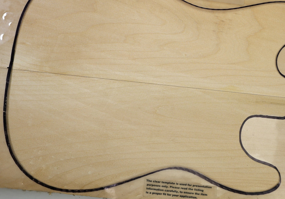 Basswood body blank, unglued 2pc, 1.8" thick (Standard, Light) - Stock# 6-4512