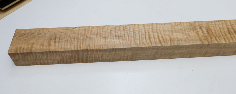 Red Maple Flame Neck Blank 1.95" x 3" x 35.5" (GREAT FIGURE) - Stock# 6-4523