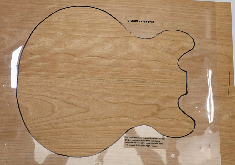 Cherry Archtop Body blank, unglued 2pc, 1.78" thick (Standard) - Stock# 6-4526