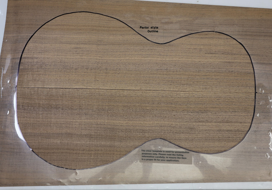 Back & Side set Walnut (Black), Parlor - Stock# 6-4533